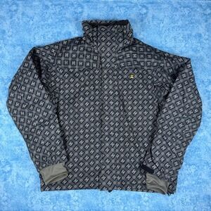 Vintage DC Exotex 5000 Monogram Snowboard Ski Jacket Grey Black Mens M FITS XL